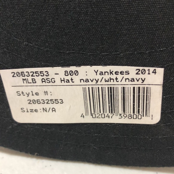 New York Yankees MLB All Star Game Fitted Hat size 8 - Picture 3 of 6
